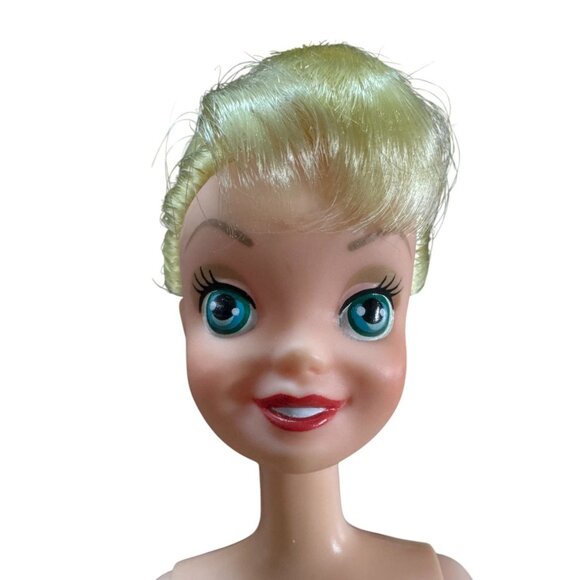 Disney Tinker Bell Doll With Glittery Wings & Green Dress - Collectible Fairy Fi - Picture 2 of 4